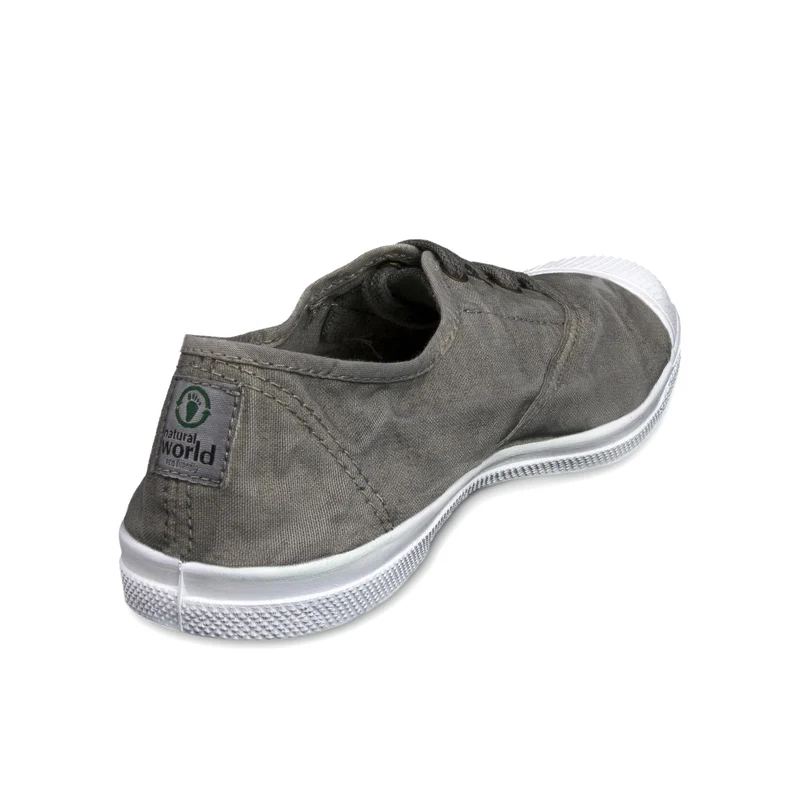 Zapatilla gris lavado LONA102 Natural World