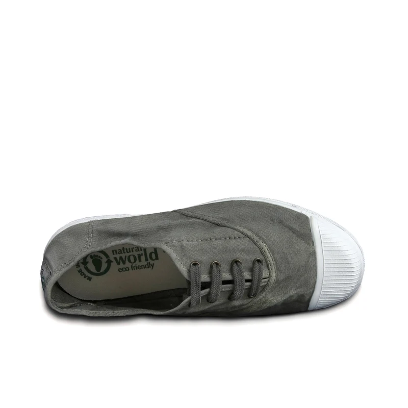 Zapatilla gris lavado LONA102 Natural World