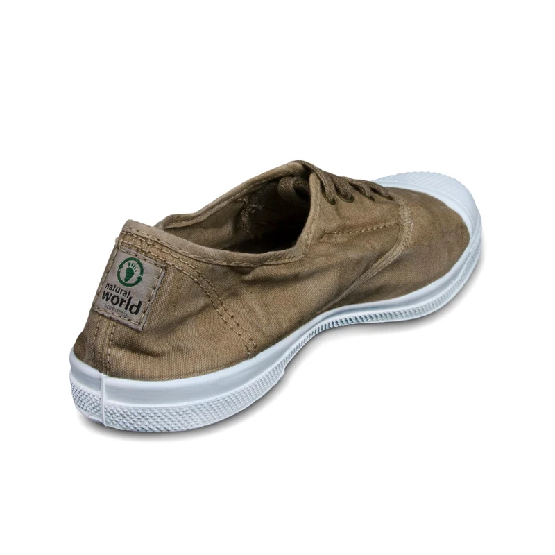Zapatilla beige lavado LONA102 Natural World