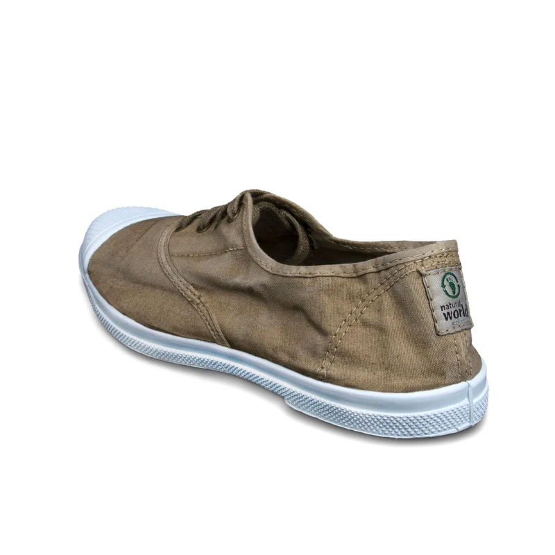 Zapatilla beige lavado LONA102 Natural World