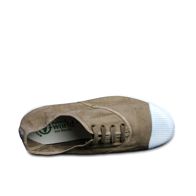 Zapatilla beige lavado LONA102 Natural World