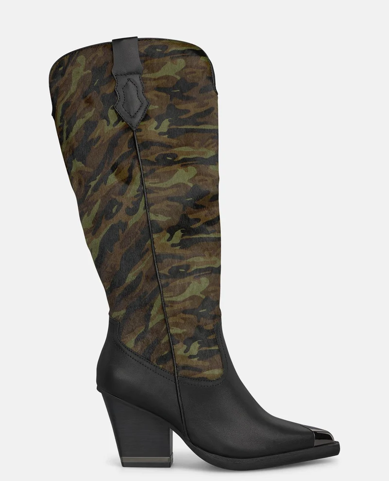 BOTA TACÓN ESTAMPADO