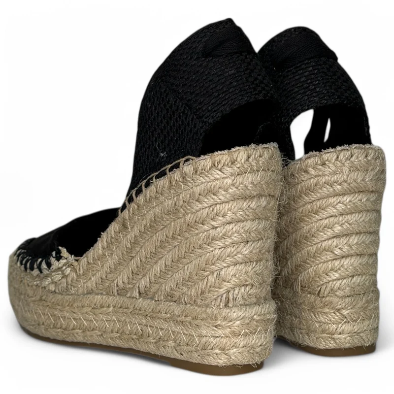 Alpargatas Corina Puntera Cosida M5380 Negro