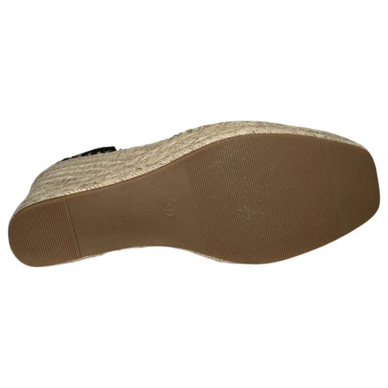 Alpargatas Corina Puntera Cosida M5380 Negro
