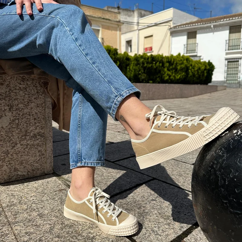 Zapatillas Corina Lona M5055 Camel