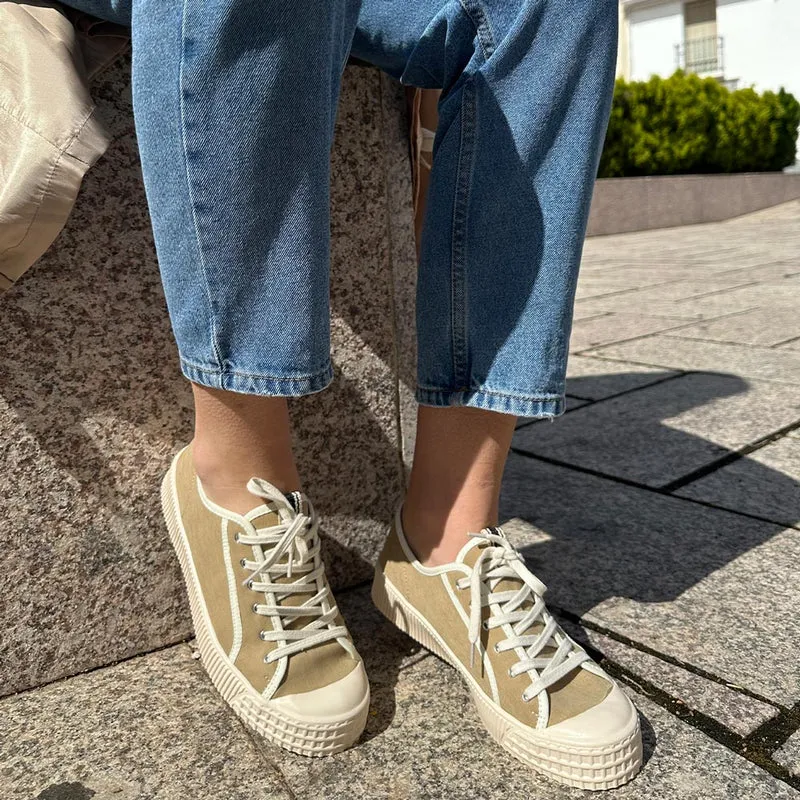 Zapatillas Corina Lona M5055 Camel
