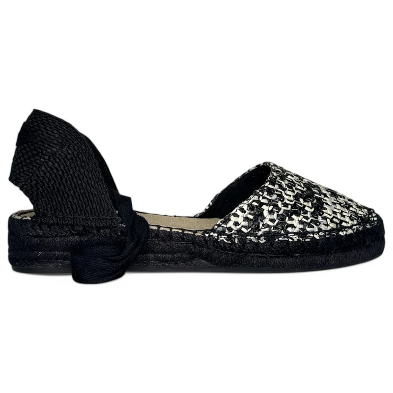Alpargatas Corina Baja Bicolor M5385 Negro