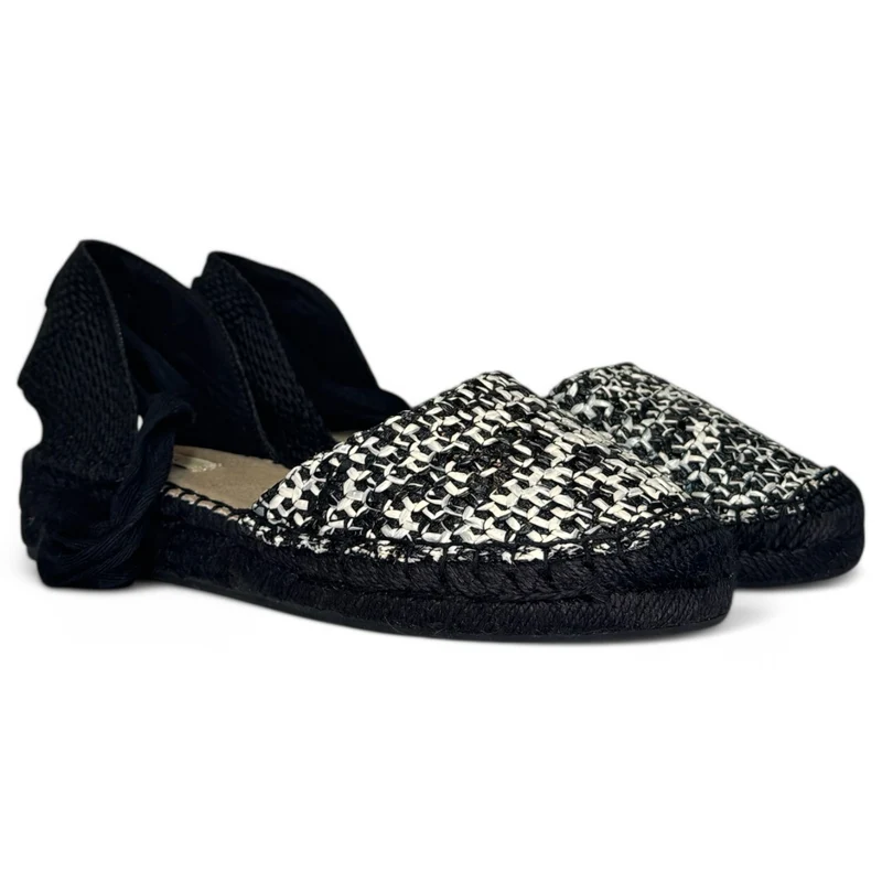 Alpargatas Corina Baja Bicolor M5385 Negro