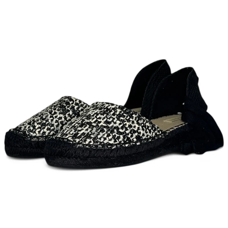 Alpargatas Corina Baja Bicolor M5385 Negro