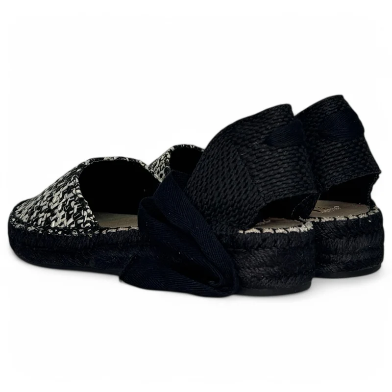 Alpargatas Corina Baja Bicolor M5385 Negro
