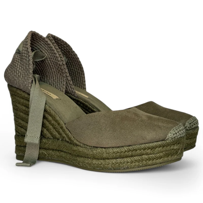 Alpargatas Corina Cuña M5388 Kaki