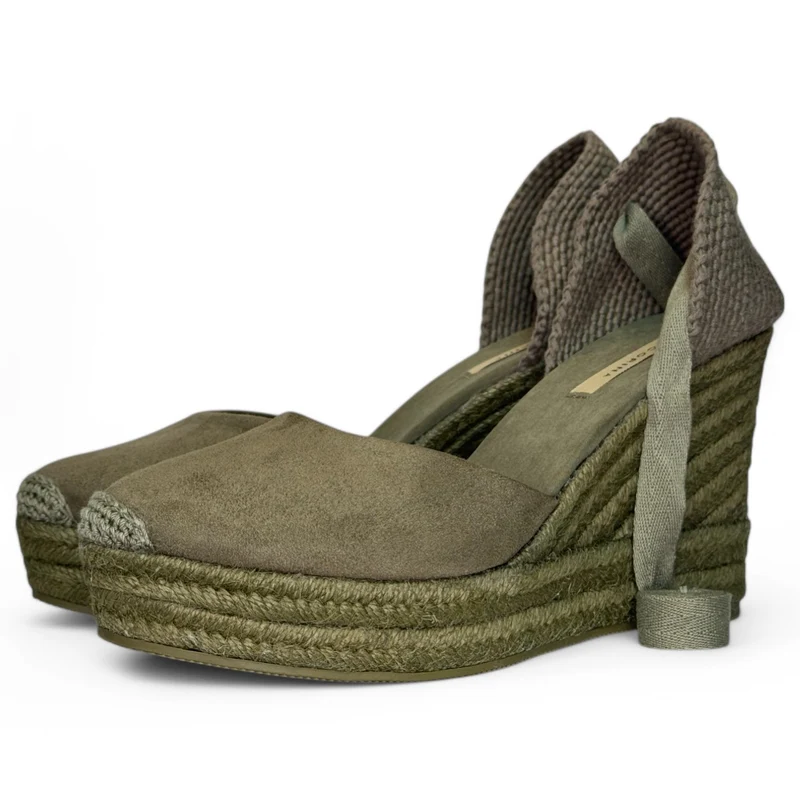 Alpargatas Corina Cuña M5388 Kaki