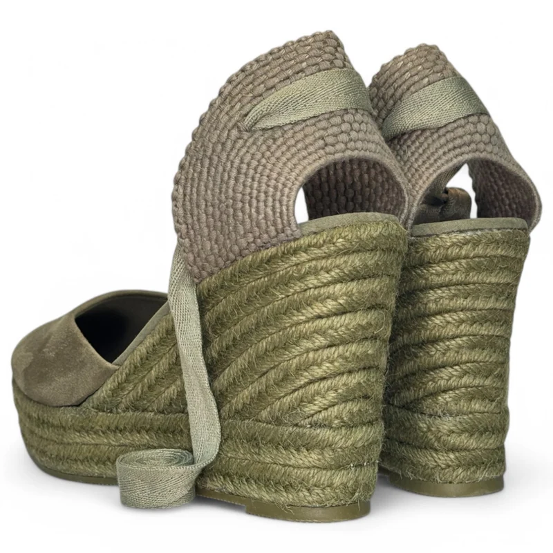 Alpargatas Corina Cuña M5388 Kaki