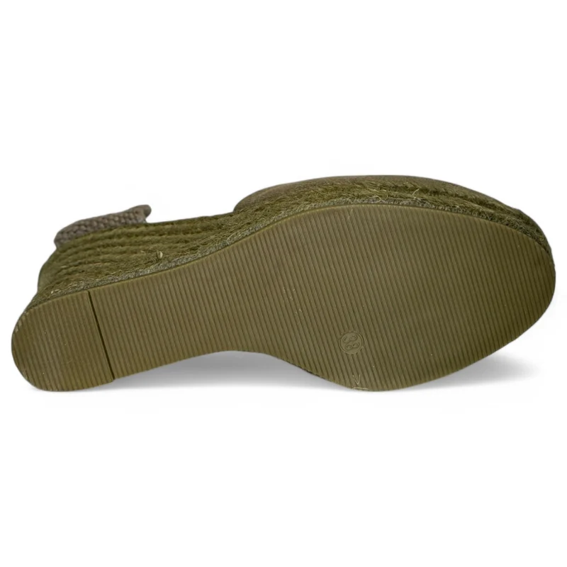Alpargatas Corina Cuña M5388 Kaki
