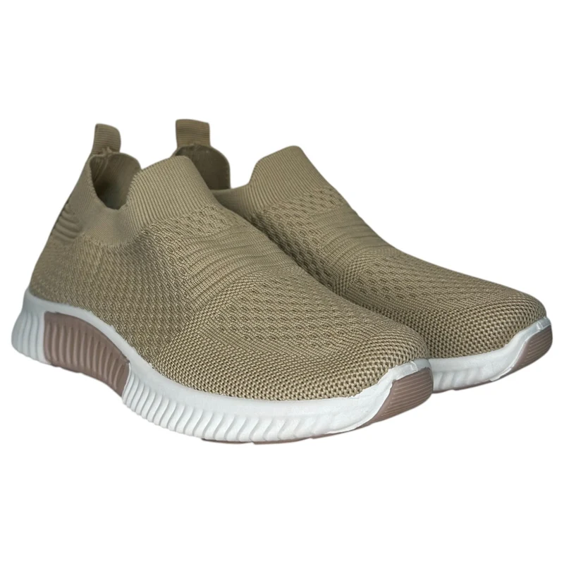 Deportivas Sin Cordones 6632 Beige