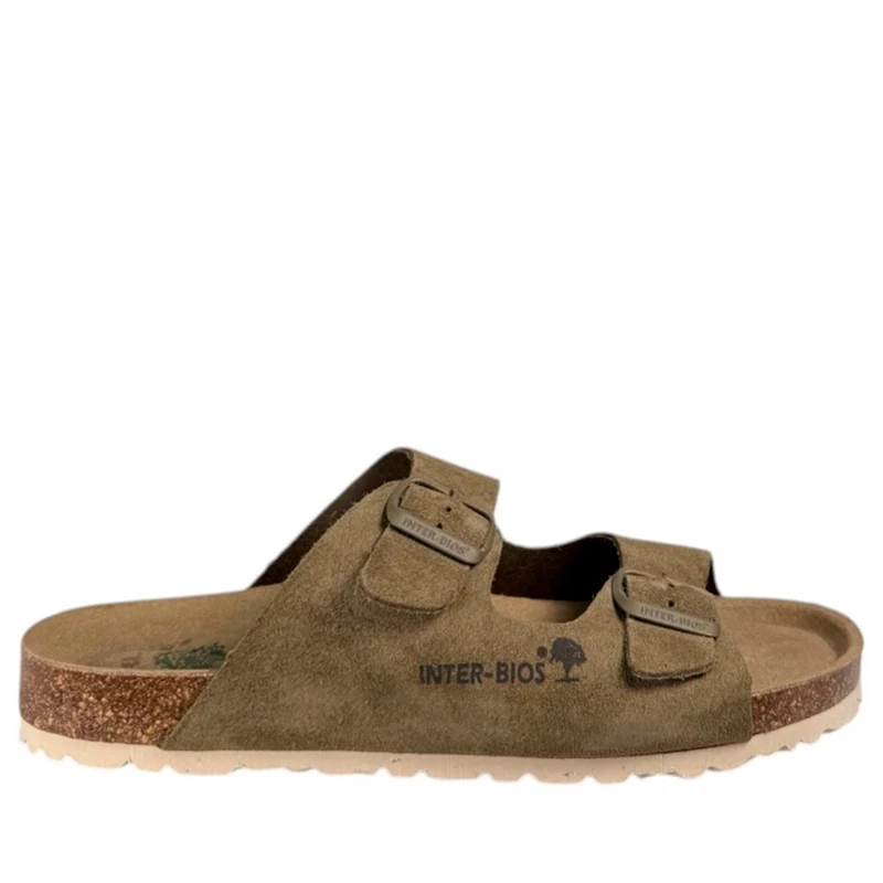 Sandalias Interbios 7600 Serraje Kaki
