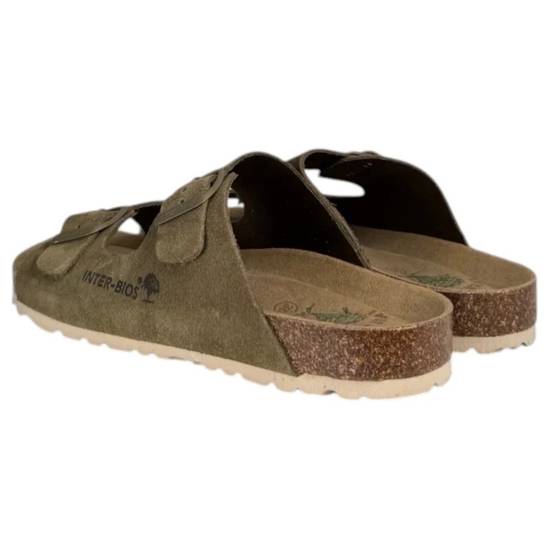 Sandalias Interbios 7600 Serraje Kaki