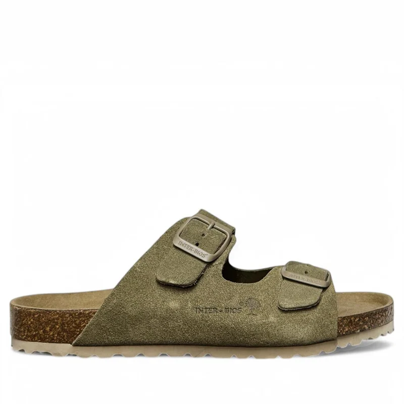 Sandalias Interbios 7600 Serraje Kaki
