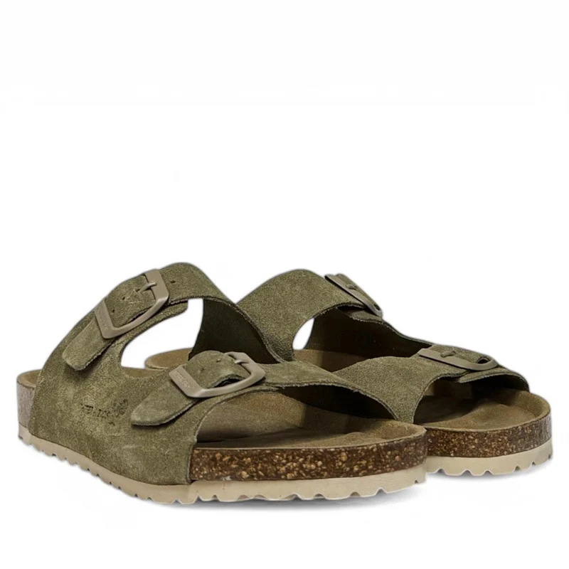 Sandalias Interbios 7600 Serraje Kaki