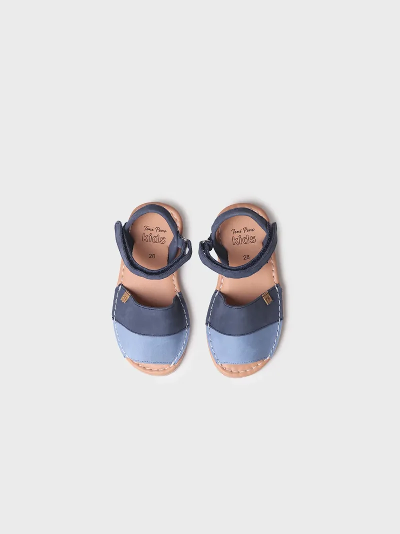 Menorquina infantil en piel nobuck | CORDA