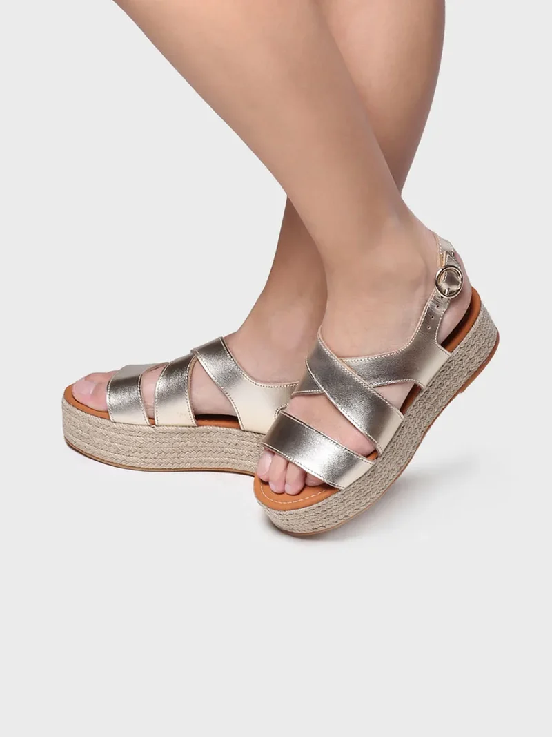 Sandalia de plataforma de tiras | ELISENDA