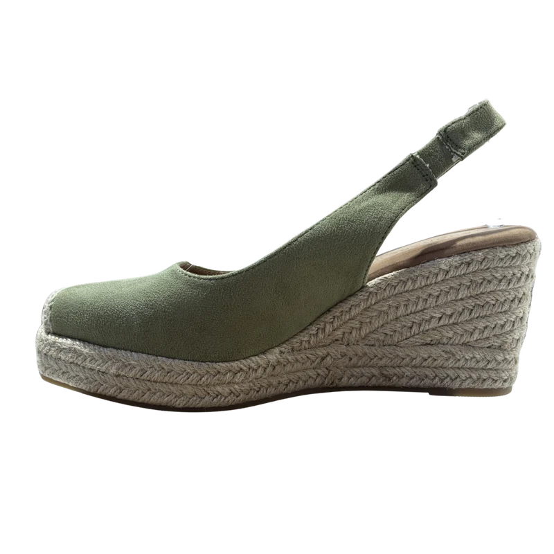 MUJER ESPARTO CUÑAS VERDES ROCIO