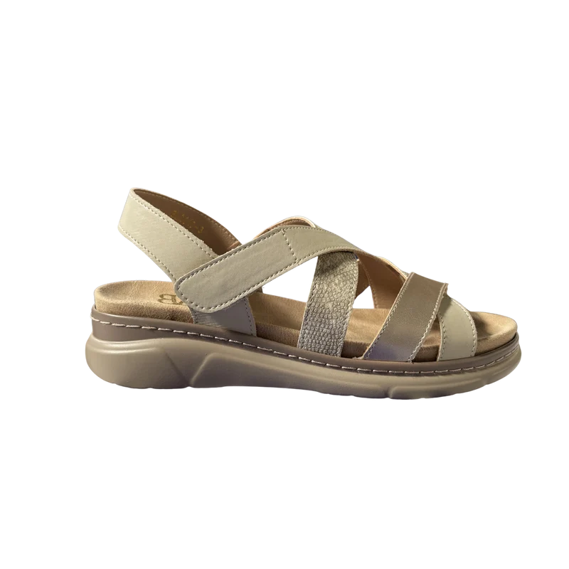 MUJER SANDALIA COMODO BEIGE
