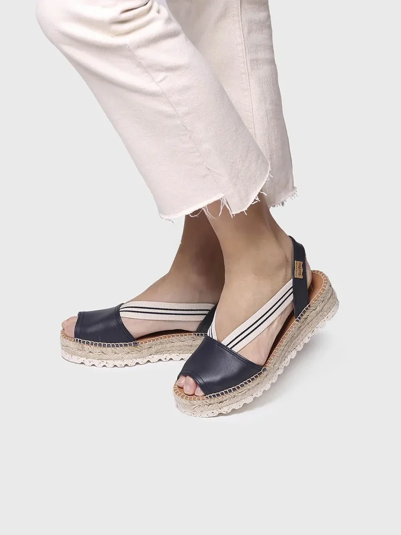 Sandalia de plataforma de yute para mujer | ESTEL-SW