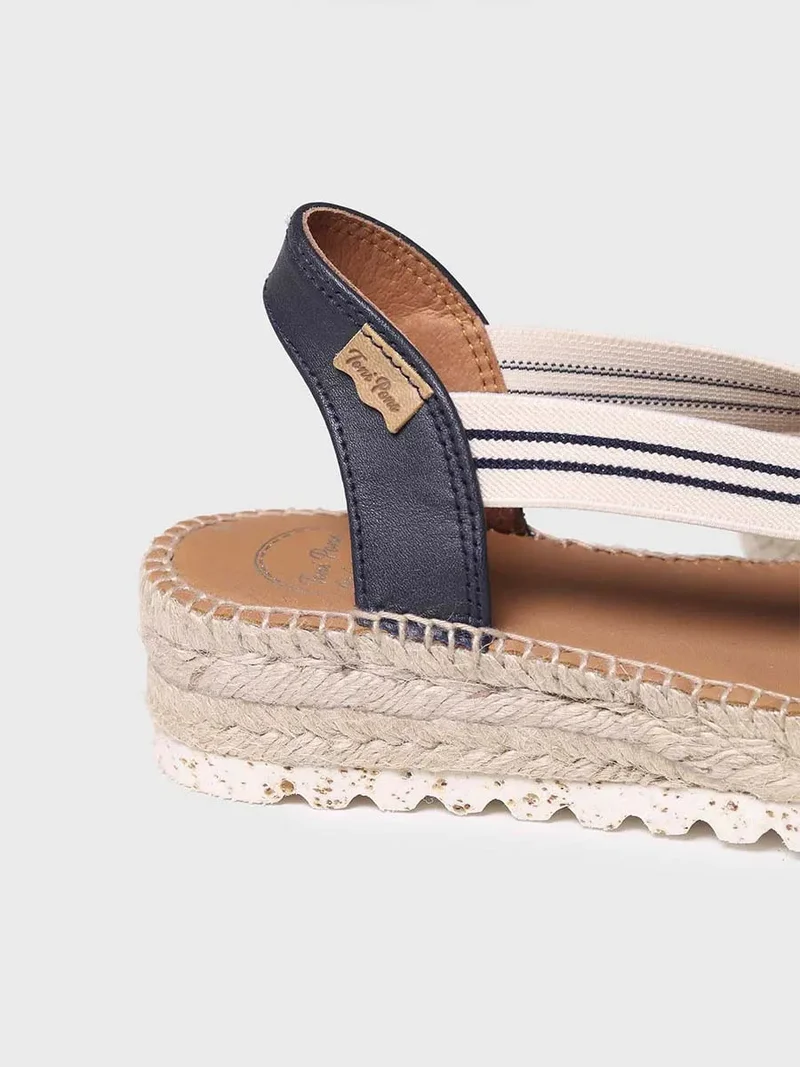 Sandalia de plataforma de yute para mujer | ESTEL-SW