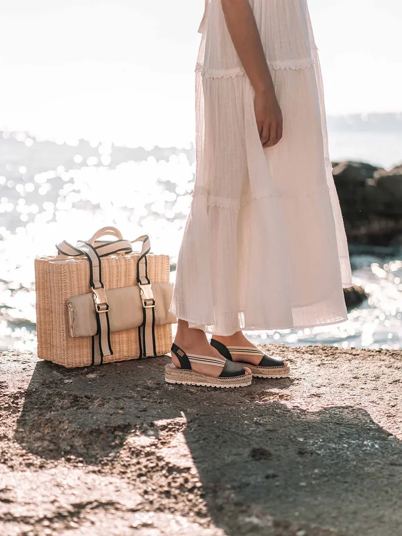 Sandalia de plataforma de yute para mujer | ESTEL-SW