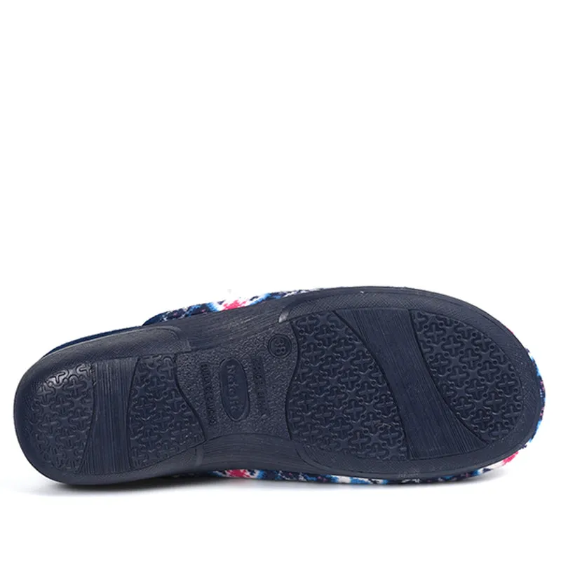 Zapatillas de Casa Natalia Gil Estampado Invierno 9002 Marino