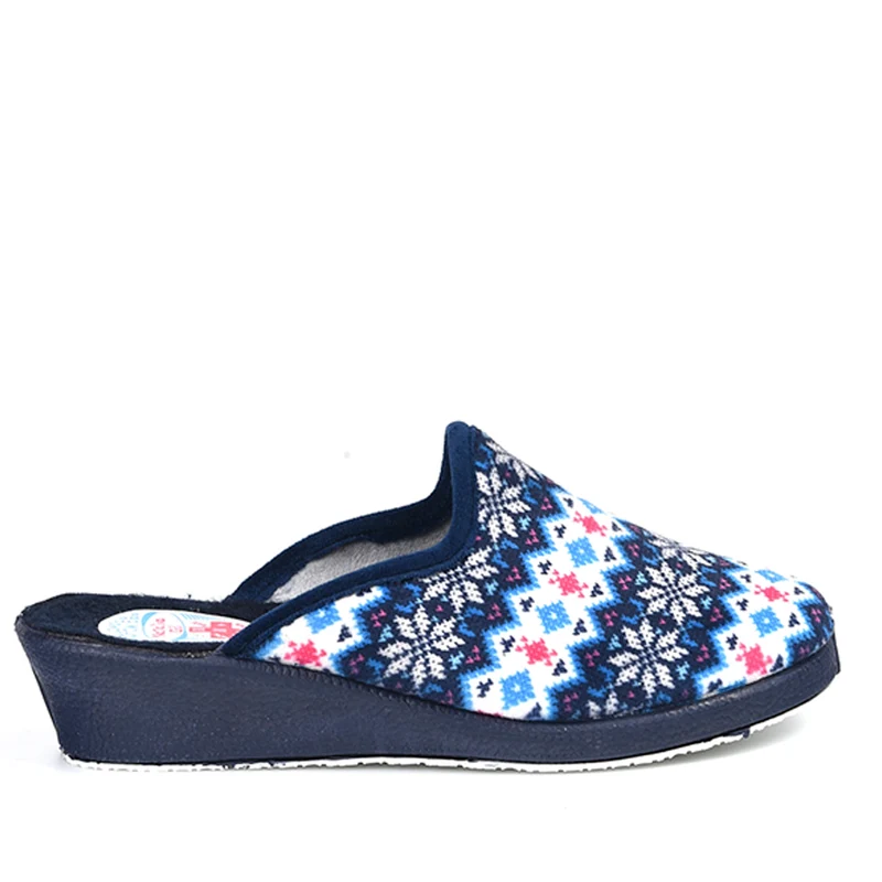 Zapatillas de Casa Natalia Gil Étnico Invierno 406 Marino