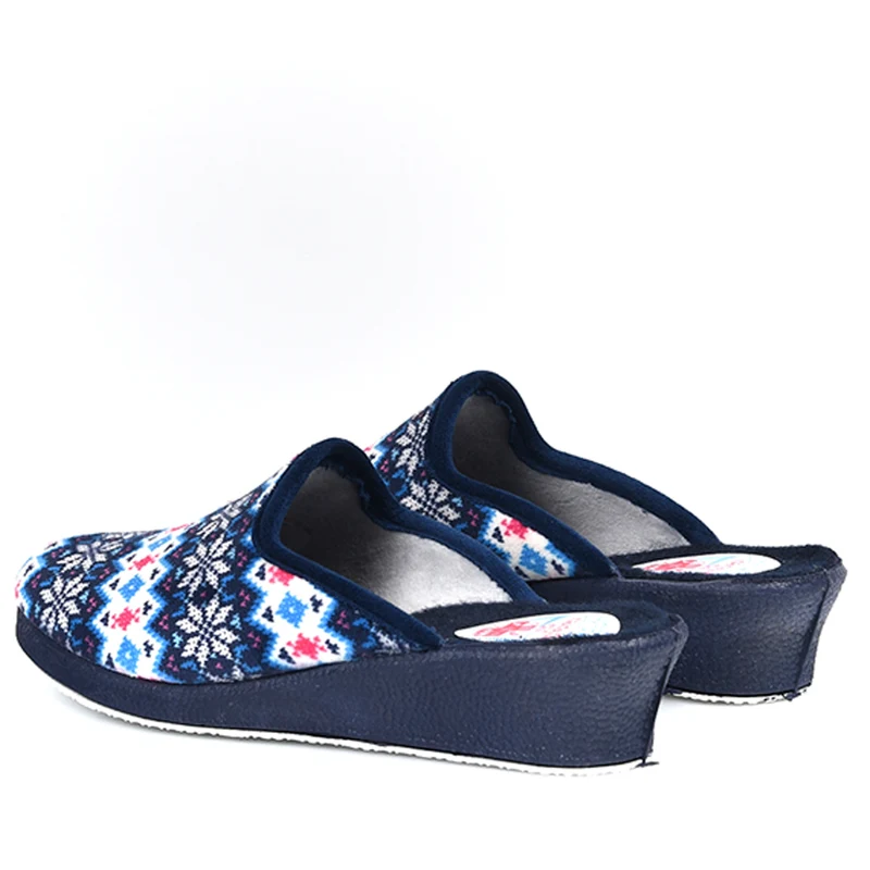 Zapatillas de Casa Natalia Gil Étnico Invierno 406 Marino