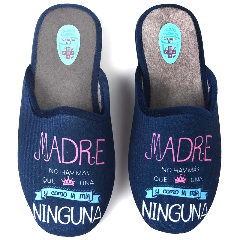Zapatillas de Casa Natalia Gil Madre 5011 Marino