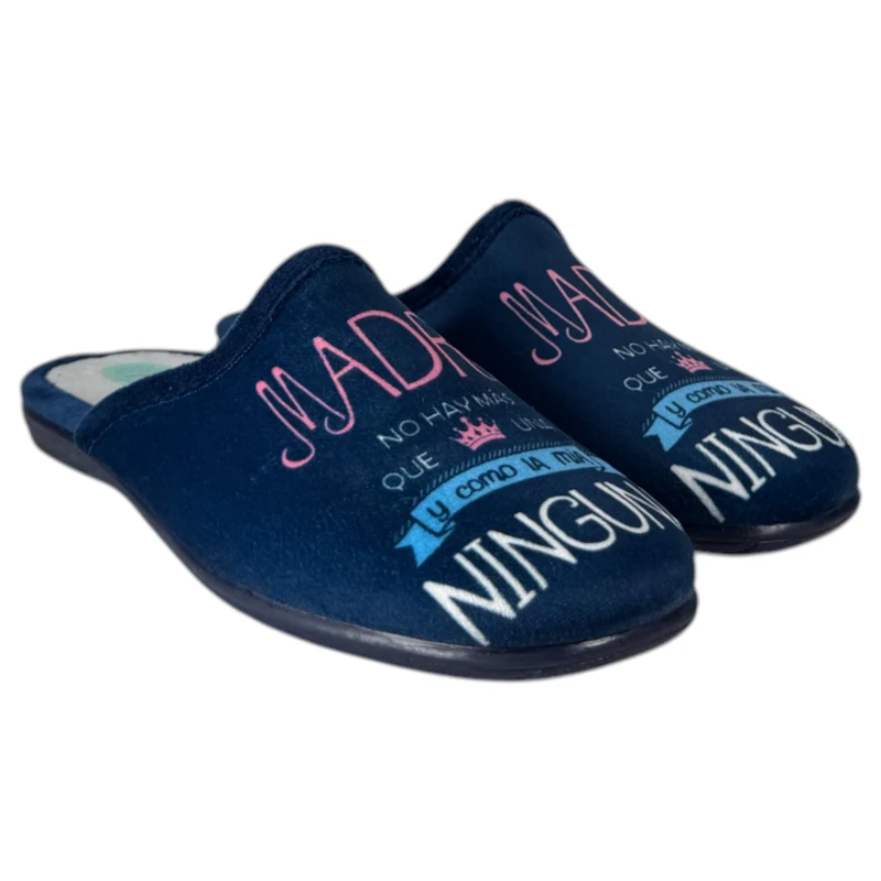 Zapatillas de Casa Natalia Gil Madre 5011 Marino