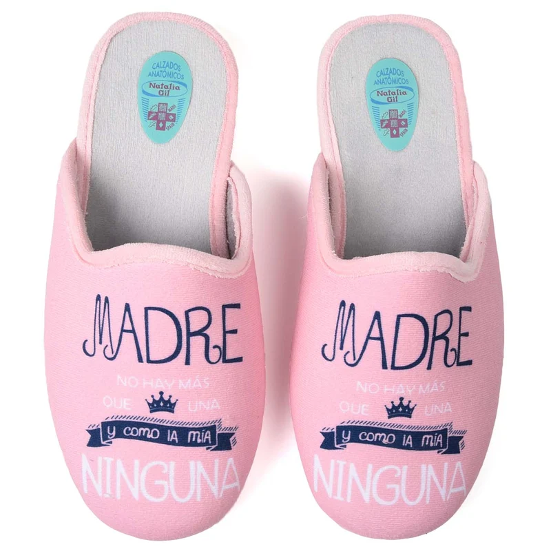 Zapatillas de Casa Natalia Gil Madre 5011 Rosa