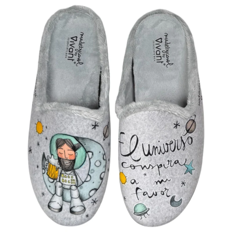 Zapatillas de Casa Vivant Universo 232300 Gris
