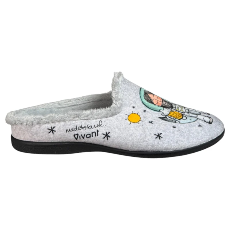 Zapatillas de Casa Vivant Universo 232300 Gris