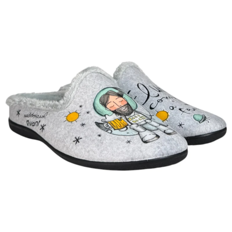 Zapatillas de Casa Vivant Universo 232300 Gris