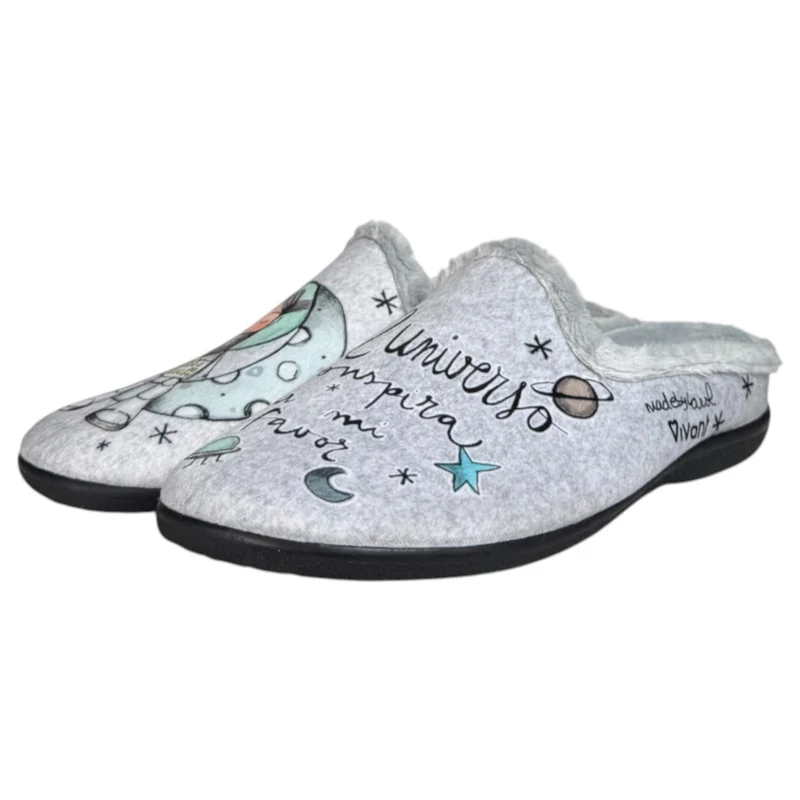 Zapatillas de Casa Vivant Universo 232300 Gris