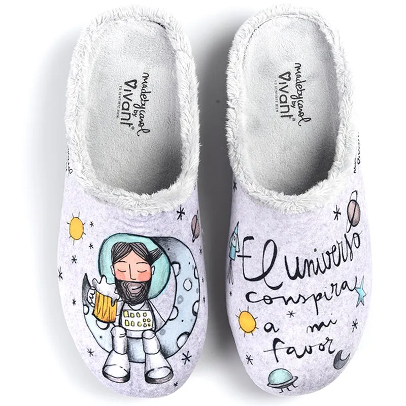 Zapatillas de Casa Vivant Universo 232300 Gris