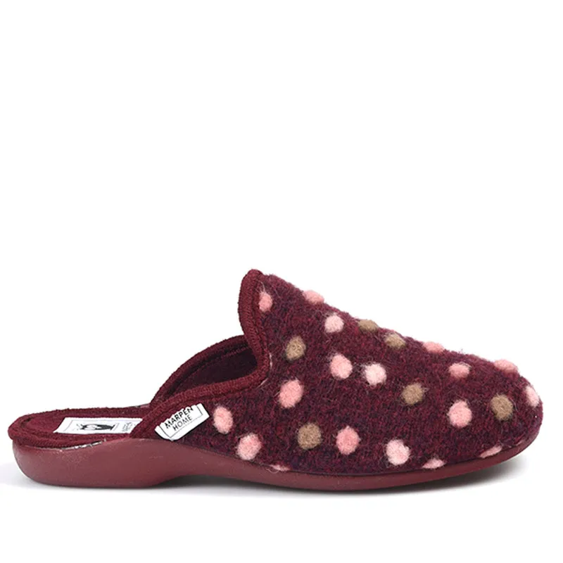 Zapatillas de Casa Marpen Slippers Lunares 412IV23 Burdeos