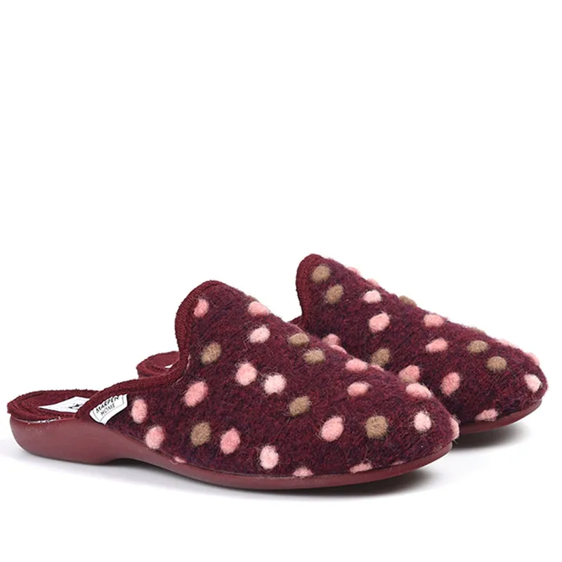 Zapatillas de Casa Marpen Slippers Lunares 412IV23 Burdeos