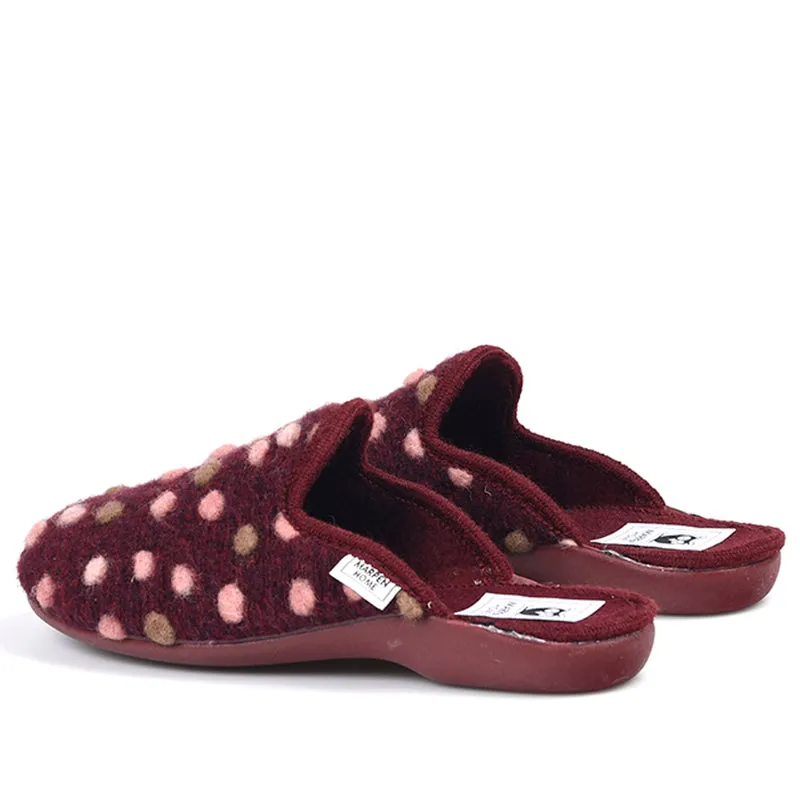 Zapatillas de Casa Marpen Slippers Lunares 412IV23 Burdeos