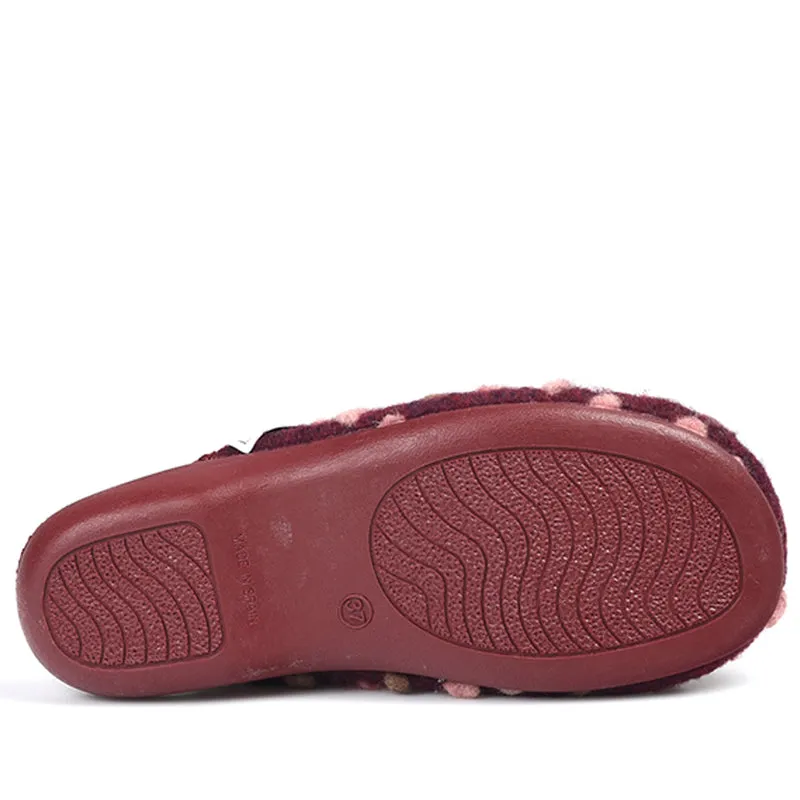 Zapatillas de Casa Marpen Slippers Lunares 412IV23 Burdeos