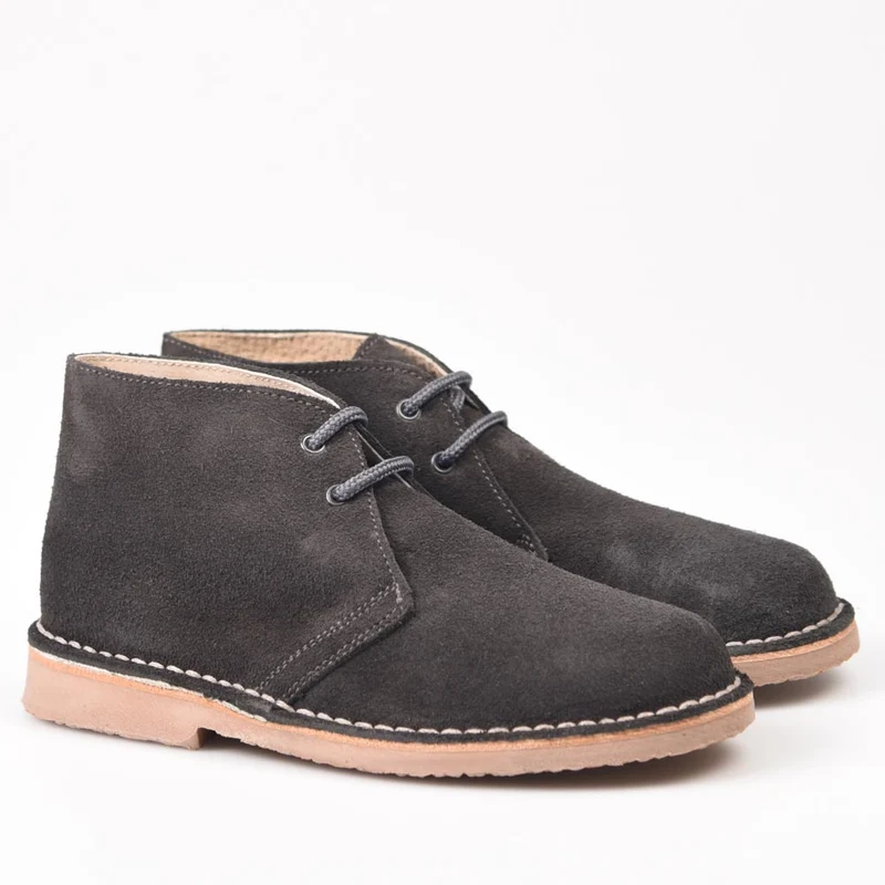 Botas Pisamierdas Infantil Gris Cordón