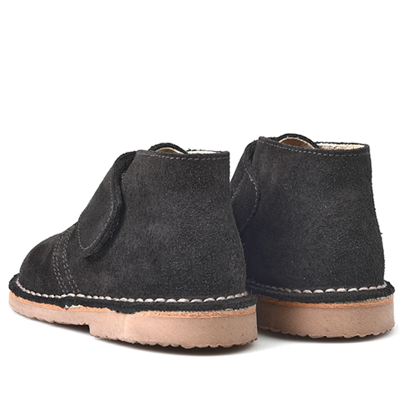 Botas Pisamierdas Infantil Gris Velcro