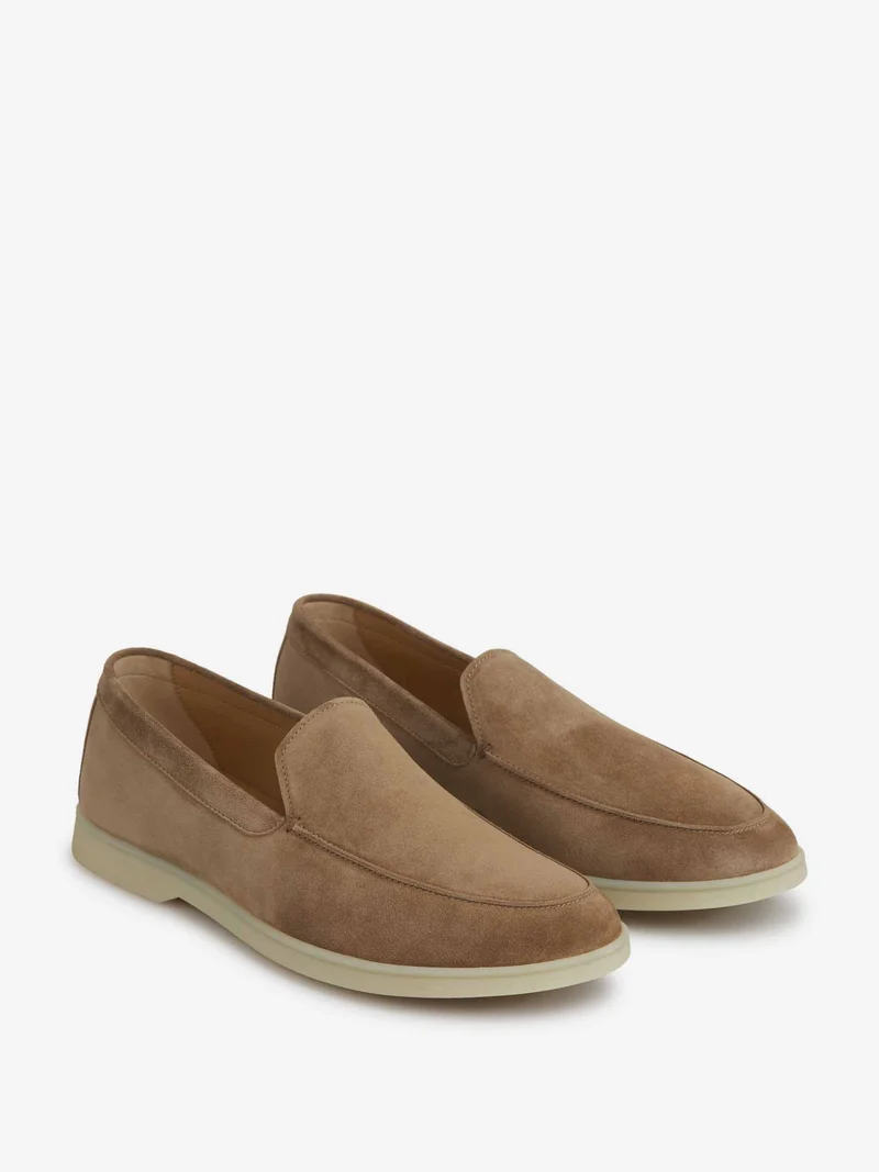 Zapatos Mocasines Ante