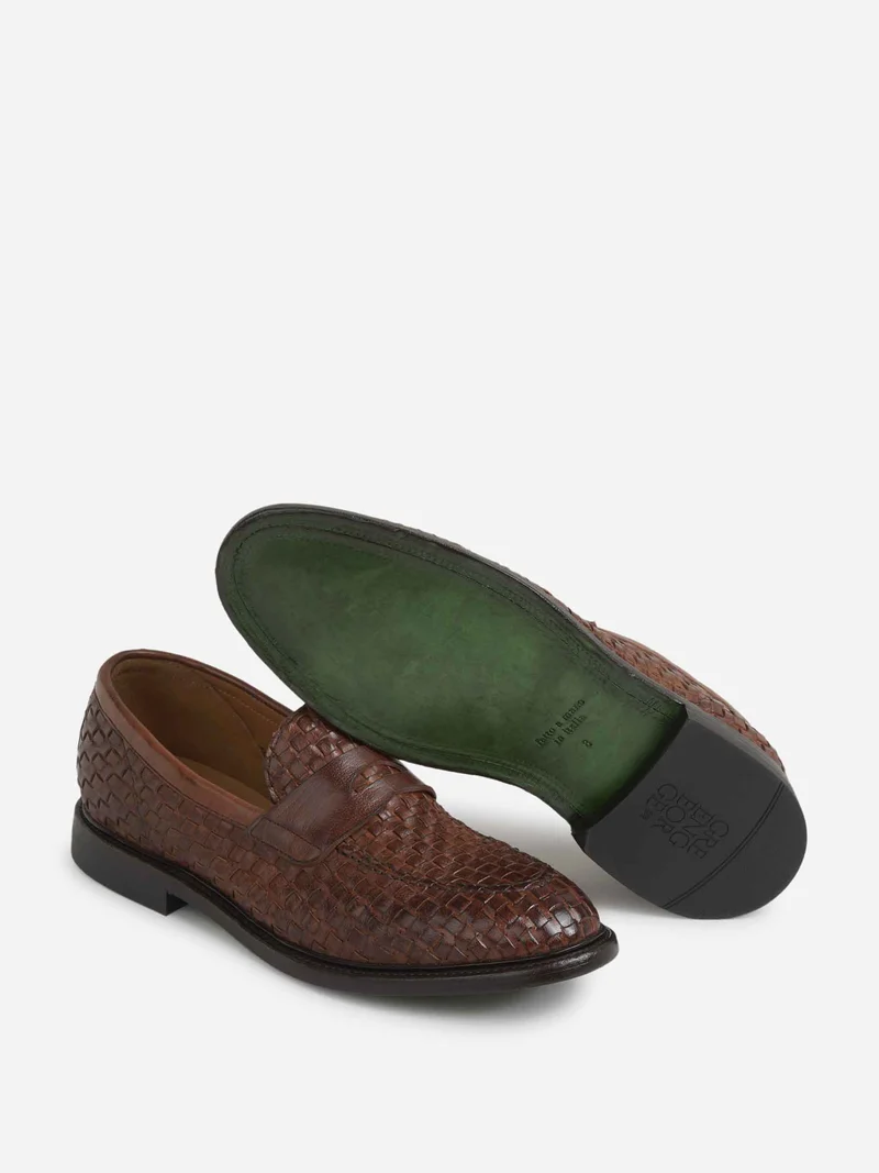 Mocasines Trenzados Piel