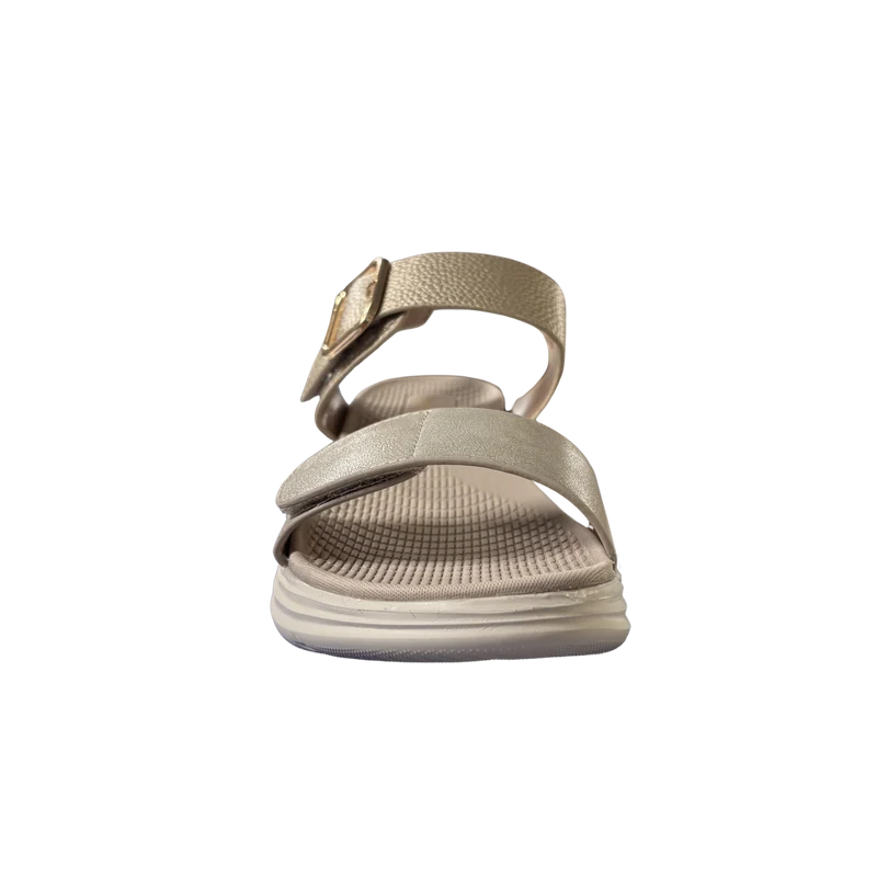 MUJER SANDALIA COMODO ORO PLATAFORMA